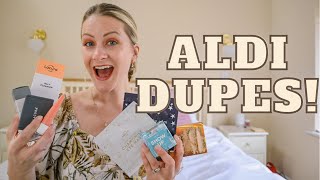 10 NEW ALDI BEAUTY DUPES THESE ARE AMAZING TESTING AFFORDABLE ALDI LACURA BEAUTY DUPES ON MY FACE [upl. by Sulrac]