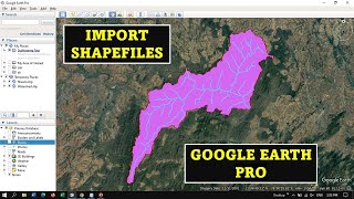 Import shapefile into Google Earth Pro [upl. by Brewer370]