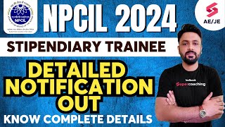 NPCIL Recruitment 2024  NPCIL Vacancy 2024  NPCIL Stipendiary Trainee Salary Exam Pattern [upl. by Ariamat]