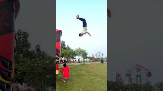 স্পাইডারম্যান যখন ফ্লিপ দেয়😃 ytshorts foryou rsyasinraj reels shorts stunt video [upl. by Audly]