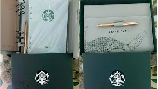 Unboxing Starbucks planner 2024 [upl. by Norraf]