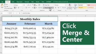 How to merge and unmerge cells in Microsoft Excel [upl. by Enoch]