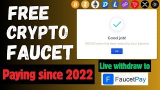 free crypto faucet  claim free crypto coin 2024  instant payment Faucetpay  btc bitcoinfaucet [upl. by Eniawd]