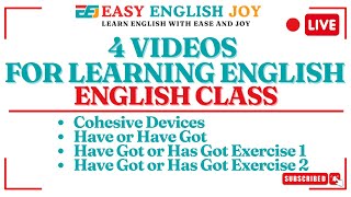 4 Videos for learning English  English Class [upl. by Nevaeh675]