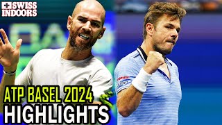 Stan Wawrinka vs Adrian Mannarino Round 2  Basel 2024 [upl. by Ayhtin]