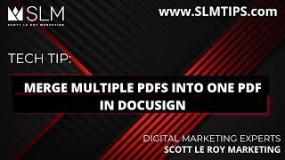 Tech Tip Merge Multiple PDFs into One PDF in DocuSign [upl. by Beedon262]