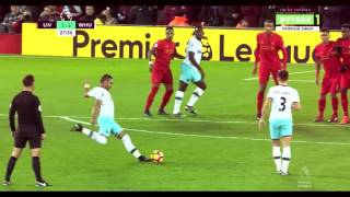 Dimitri Payet Nice Free Kick Vs Liverpool ByGoGoli [upl. by Gronseth61]