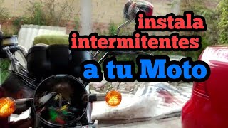 Como instalar intermitentes a tu moto  Suzuki GN 125 [upl. by Bopp244]