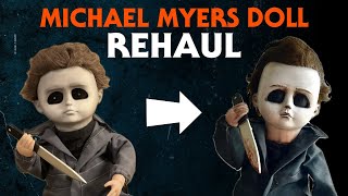 Rehauling a Party City Michael Myers Doll  Horrorshow Art  Halloween [upl. by Nibot514]