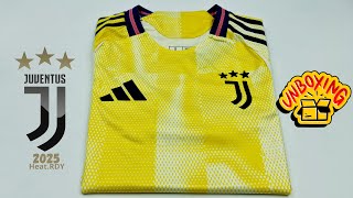 Juventus away kit 2025 player version Unboxing  ASMR [upl. by Kele]