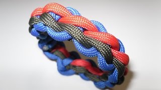 Paracord Flechten Anleitung „Wide Wheat Stalk Braid“ in Deutsch auch als Blog [upl. by Hong77]