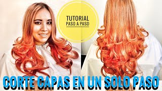 Tutorial DEGRAFILADO en pelo largo  Técnica increíble y práctica2021 [upl. by Nairde]