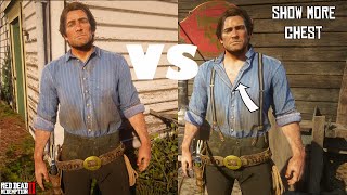 How to Completely Unbutton Arthurs Collar  RDR2 [upl. by Notsirhc70]