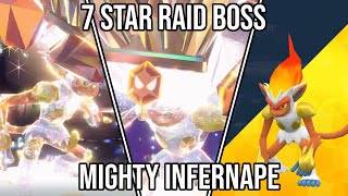 Mighty Infernape  Tera Raid Battle Event  7 Star Raid Boss  Pokemon Scarlet amp Violet  SV  2024 [upl. by Maryl255]