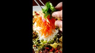 Vegetarian Yee Sang 高颜值 捞生 shorts [upl. by Accem]