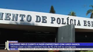 JL  Falsário induz cliente a fazer empréstimo com juros baixos [upl. by Orr]