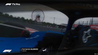 FERNANDO ALONSO HELMET CAM  JAPAN SUZUKA  Assetto Corsa [upl. by Akired84]