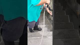 satisfyingpressurewashing Rotating nozzle pressure washer in India [upl. by Kwapong]