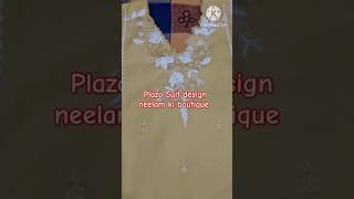 Plazo Suit Design With Laceshorts plazosuitdesign treandingsuit [upl. by Fenn]