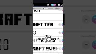 Minecraft Font Tutorial  roblox thestrongestbattlegrounds jujutsushenanigans tutorial font [upl. by Graybill]