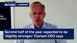 Second half of the year expected to be slightly stronger Clariant CEO says [upl. by Oehsen105]