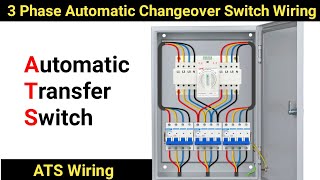 3 Phase Automatic Changeover Switch Wiring  3 Phase ATS Wiring  Changeover Switch Wiring  ATS [upl. by Borg]