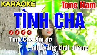 ✔ TÌNH CHA Karaoke Tone Nam  Mai Phạm [upl. by Anyt]