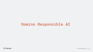 Domino Responsible AI Preview [upl. by Lindsey498]