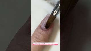 Easy Natural Acrylic Nails Overlay Meticulous Manicurist [upl. by Kostival]