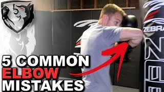 5 Common Elbow Strike Mistakes How to Cut Your Opponent [upl. by Dorrahs337]