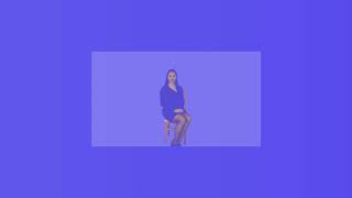 Beautiful girl sitting on chair clapping on green screen Free stock footage [upl. by Saenihp]