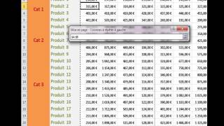 Excel  Répéter colonnes à gauche [upl. by Eidnyl]