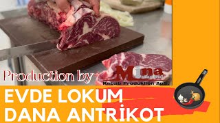 DANA ANTRİKOT DÖKÜM TAVADA NASIL PİŞİRİLİRPRATİK YEMEK TARİFİ [upl. by Algernon544]