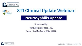 STI Clinical Update Webinar Neurosyphilis Update [upl. by Tibbs634]