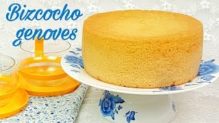 Bizcocho genovés  receta clásica  Mi tarta preferida [upl. by Soalokcin]