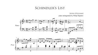 Schindlers List Piano Solo  Notes [upl. by Aratihc]