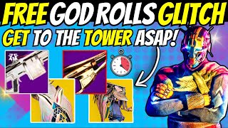 FREE God Rolls amp SOLO Red Border GLITCH Get To The Tower ASAP Candy amp Bungie Loot FARM Destiny 2 [upl. by Henrieta928]