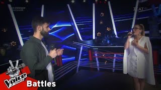 Νίκος Φάρφας vs Δήμητρα Σωτηροπούλου  The Blowers Daughter  2o Battle  The Voice of Greece [upl. by Refinnaej]