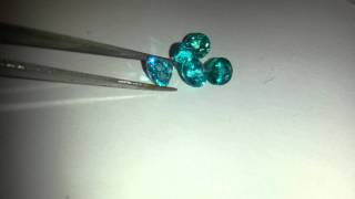 Apatita de Paraiba Piedra Preciosa Gemas Y Diamantes Gems amp Diamonds [upl. by Henebry]