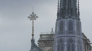 NotreDame de Paris  Chantier Extérieur Filmé à Main Levée  16 Septembre 2024 [upl. by Brunhilda]