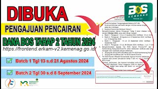 Dibuka ❗ Pengajuan Pencairan Dana BOS Tahap 2 Tahun 2024 [upl. by Gasper]