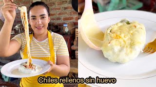 CHILES RELELNOS sin huevo y con pollo [upl. by Dianuj473]