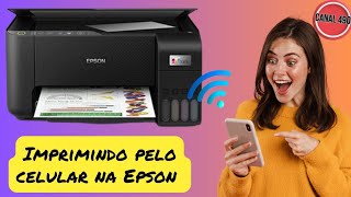 COMO CONECTAR A EPSON L3250 PELO CELULAR USANDO O WIFI [upl. by Alhak935]