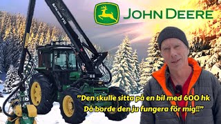 Tomas byggde skördare av en John Deere 2850 jordbrukstraktor [upl. by Horatio]