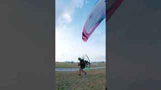 Décollage face voile avec la piper itvwings paramotoring paraglider takeoff paramoteur [upl. by Mendez98]