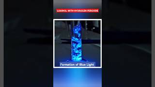 BLUE LIGHT  Luminol with Hydrogen Peroxide Snay64 ytshortsindia [upl. by Esekram]