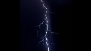 Lightning Thunder Strike Sound Effect On Black Background Screen [upl. by Nujra486]