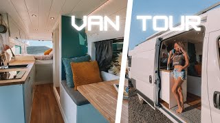 VAN TOUR  Ram Pro Master 3500  Luxury campervan selfconversion with shower amp toilet [upl. by Ruckman467]