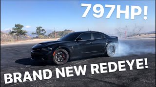 DOING DONUTS IN A 2021 HELLCAT REDEYE CHARGER [upl. by Ahsena]