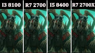 I3 8100 vs R7 2700 vs I5 8400 vs R7 2700X  Comparison [upl. by Swirsky]